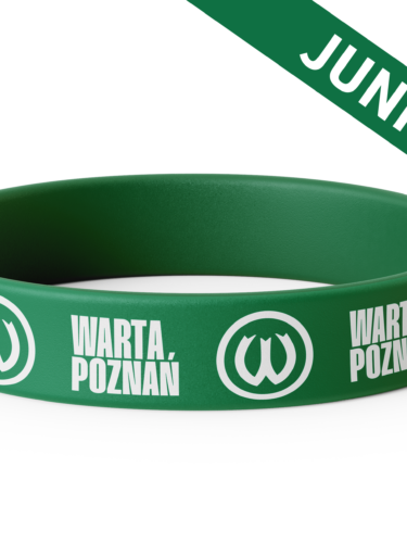 Opaska silikonowa na rękę zielona Junior