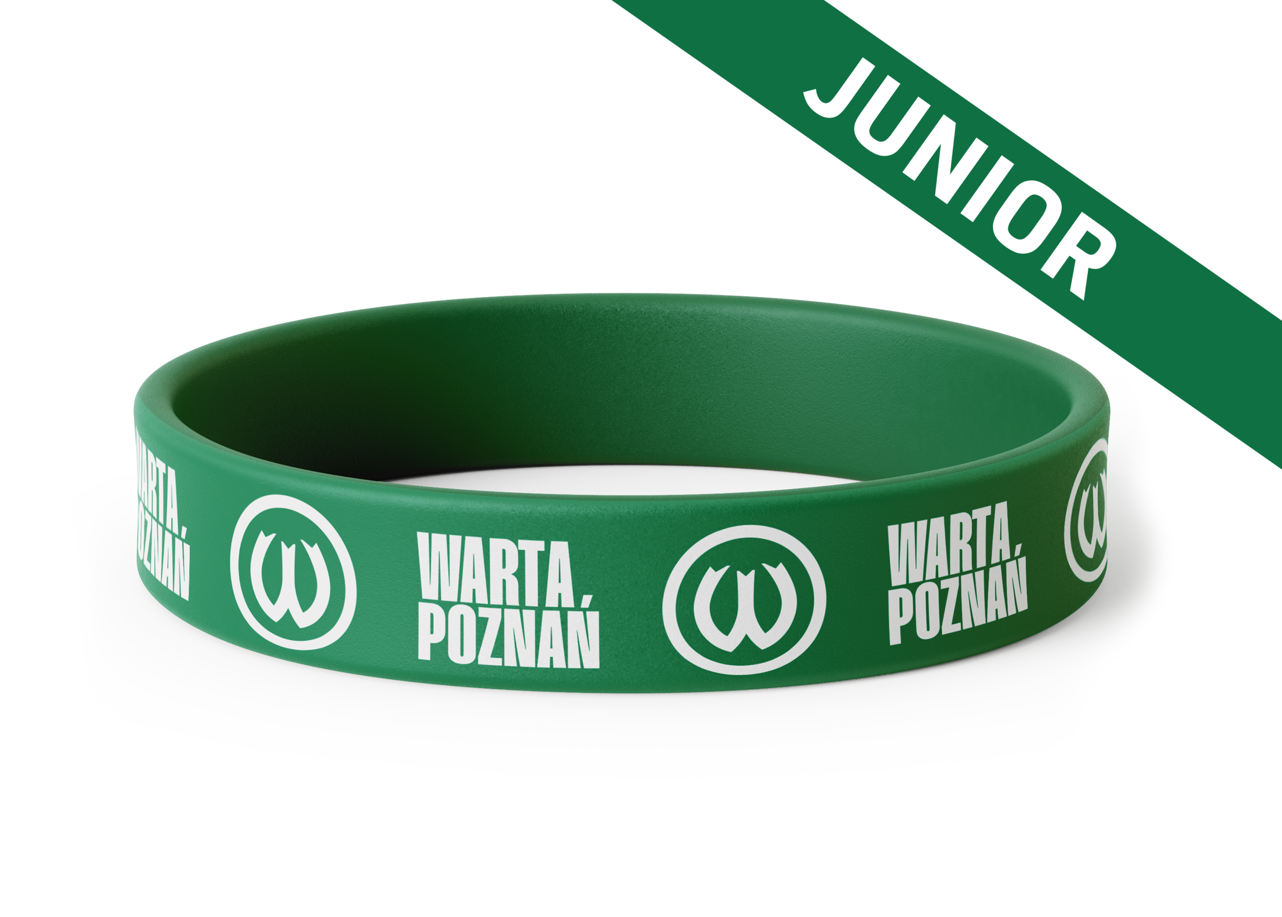 Opaska silikonowa na rękę zielona Junior