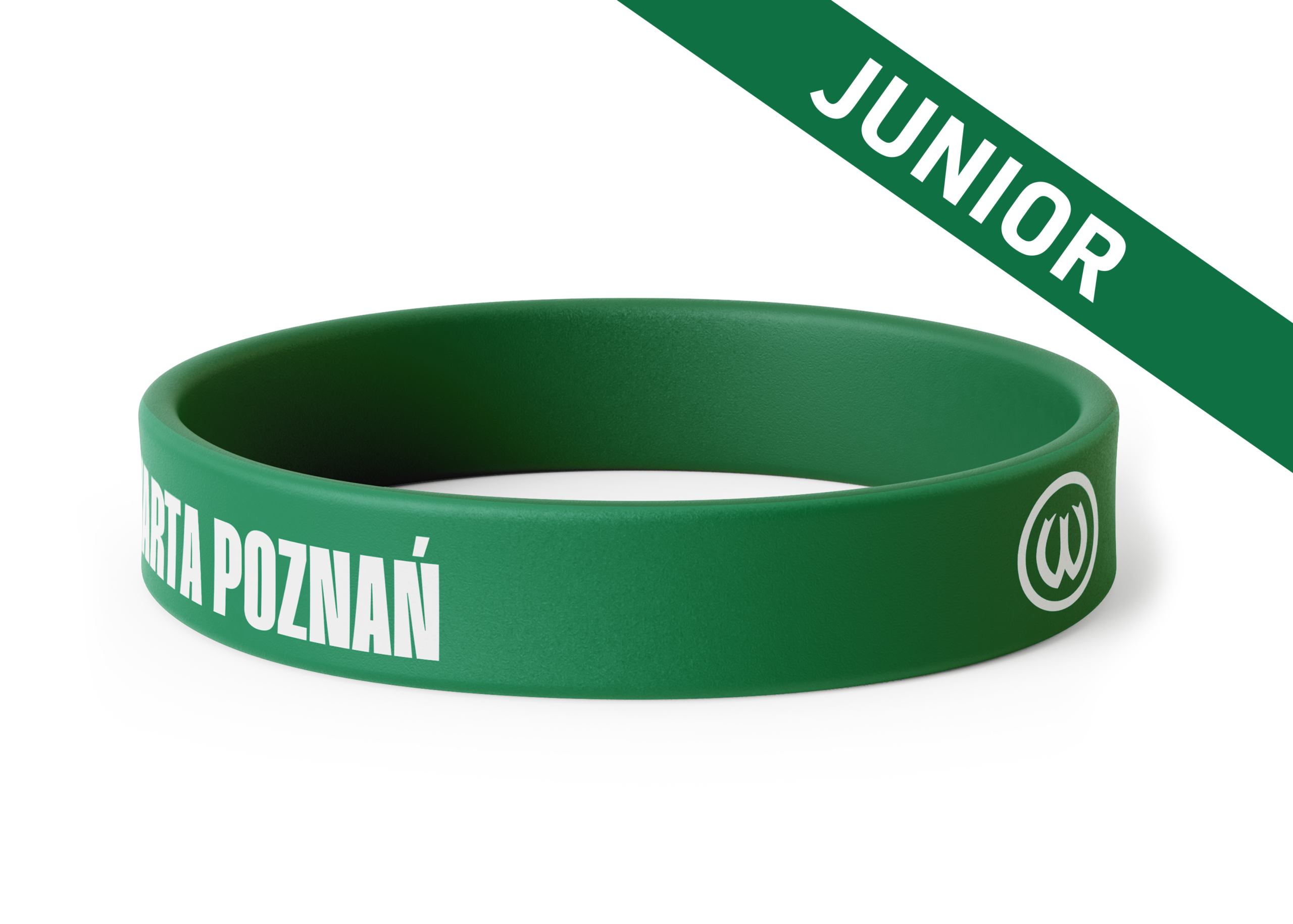 Opaska silikonowa na rękę zielona Junior