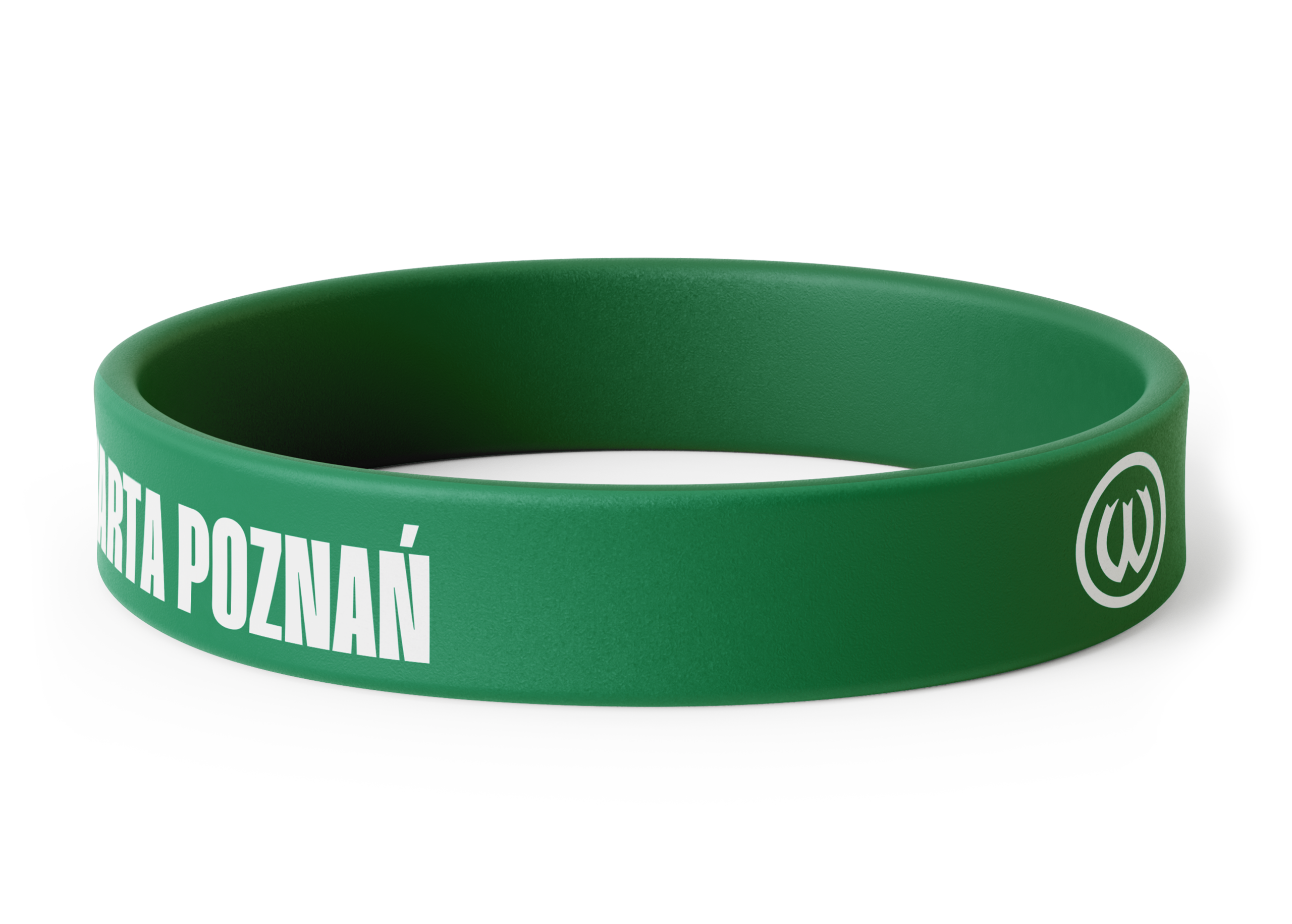 Opaska silikonowa na rękę zielona